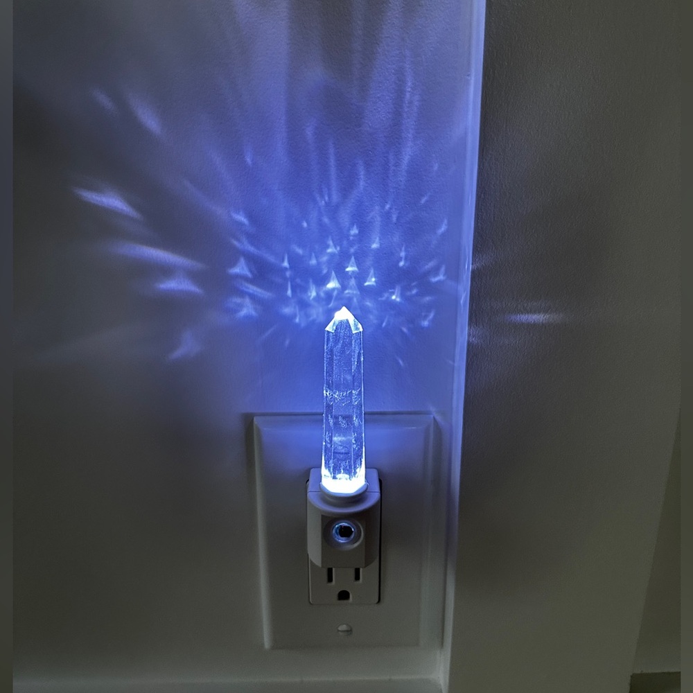 Clear Quartz Crystal LED Light